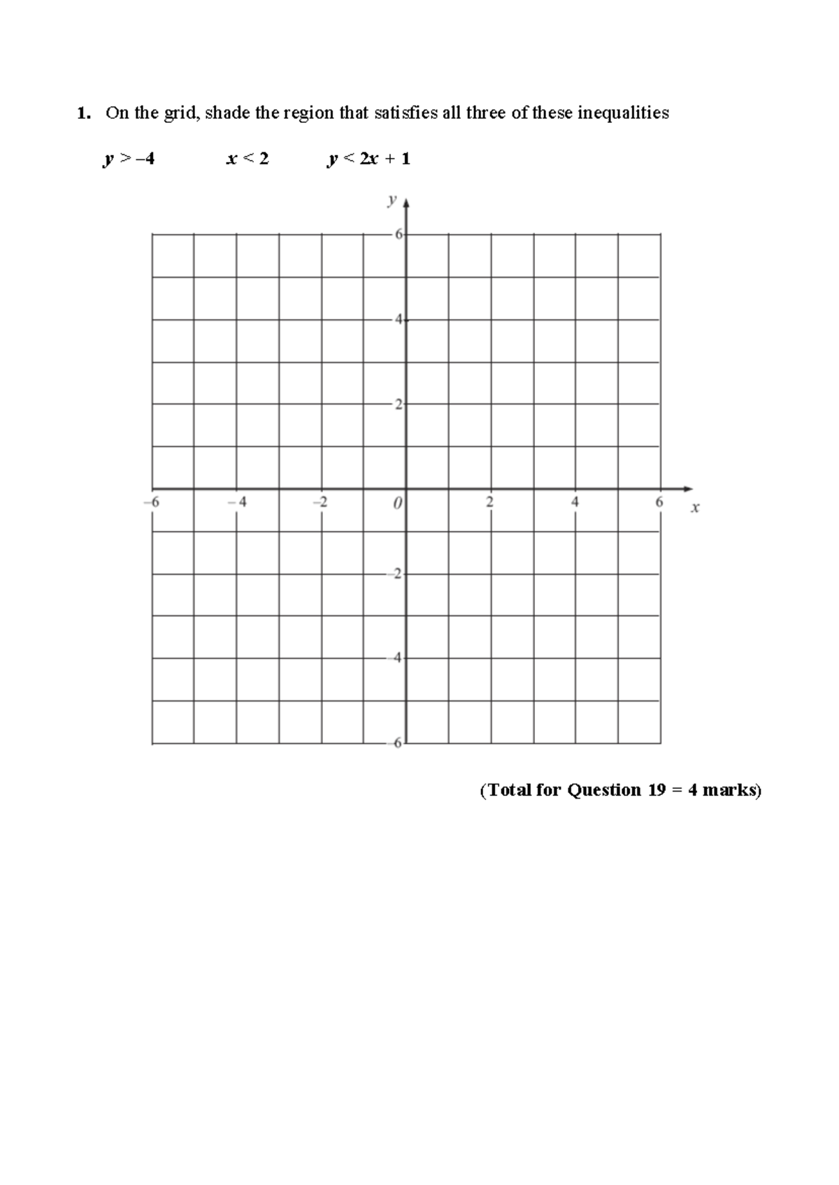 Inequalities and Regions: Graphing Solutions for 88 Math Problems - Studocu