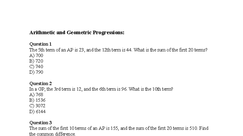 AP & GP: Practice Questions and Answers - Studocu