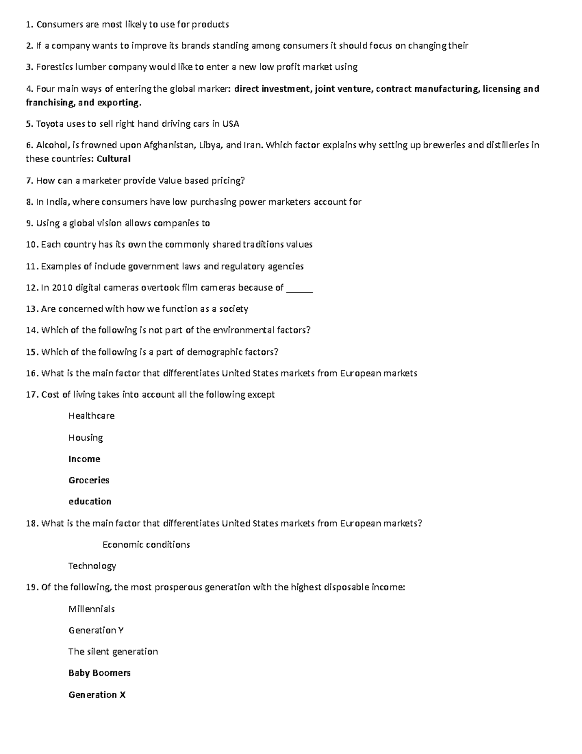 MKTG 351 Exam 1 - Study Notes on Consumer Behavior and Ethics - Studocu