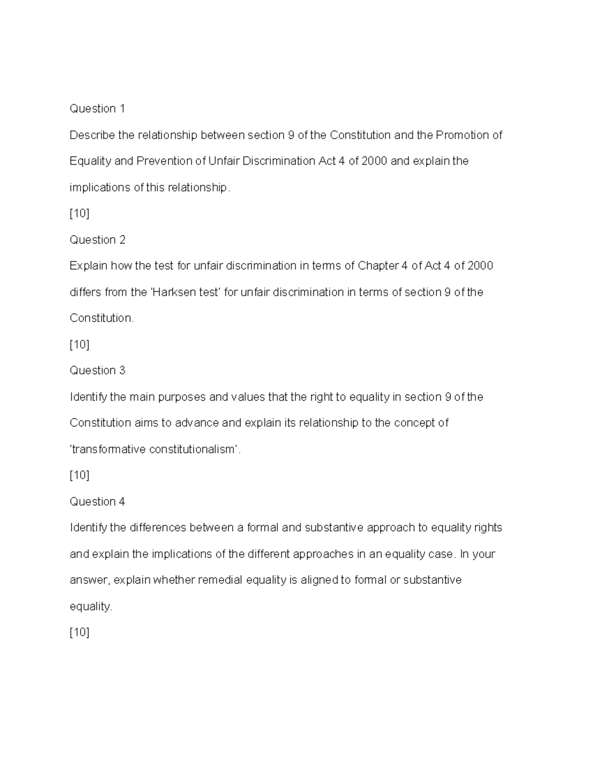Practice Questions - Question 1 Describe the relationship between ...