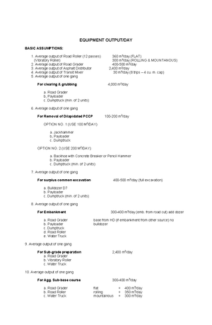 DPWH Pay Items - SUBJECT: Revised Standard Pay Item List for ...