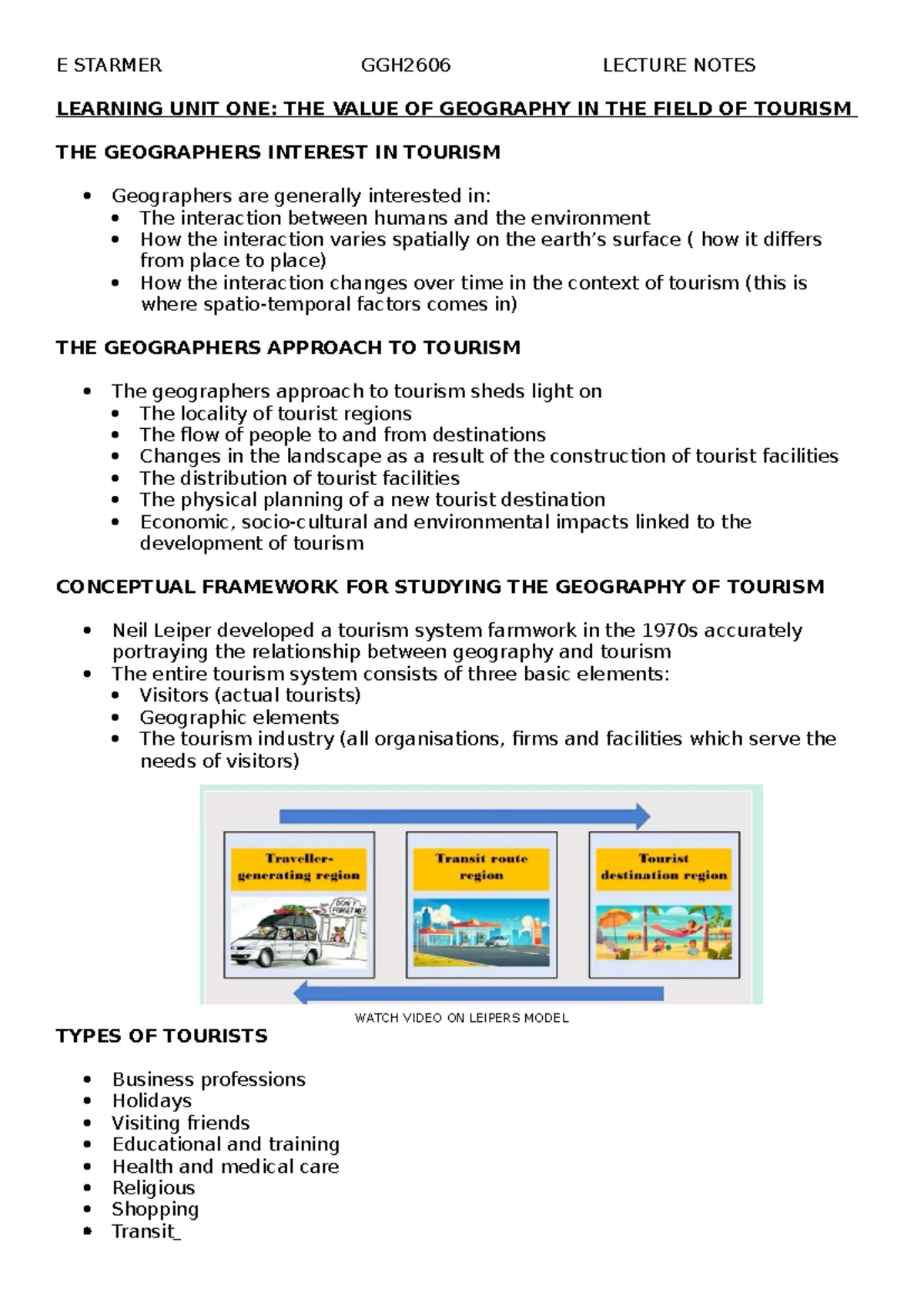 GGH2606 Assignment 02: Sustainability Analysis of Tourism Area S1 2025 ...