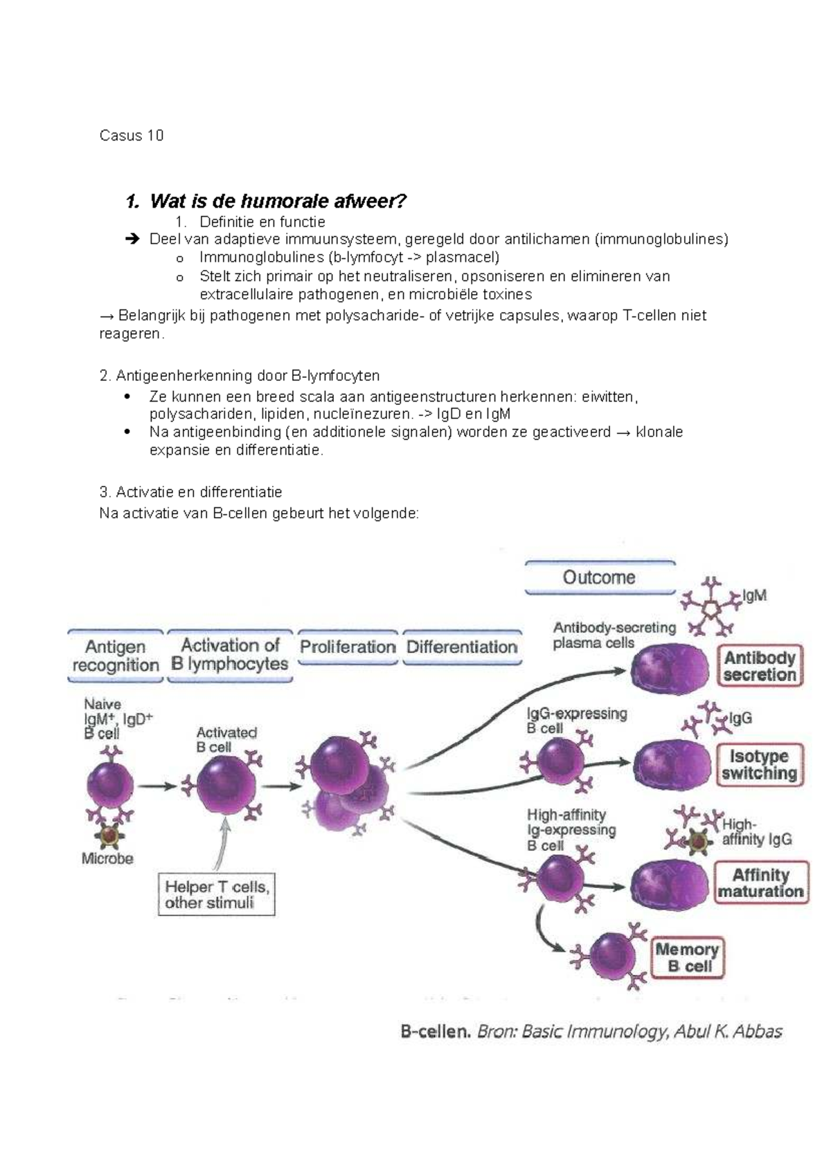 Veteer en Verweer Casus 10: Humorale Immuniteit en Antilichamen ...
