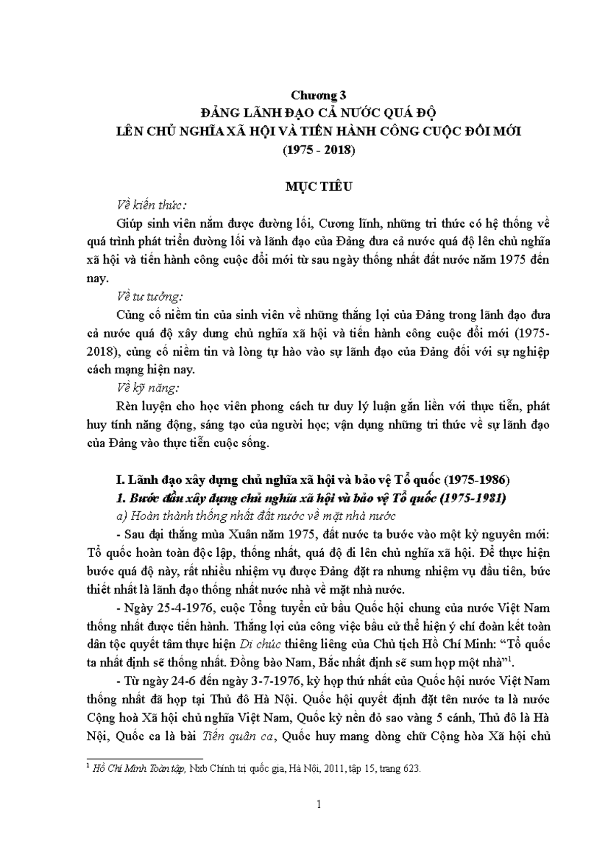Lsu-đảng - Lecture Notes on Leadership and Renovation (1975-2018) - Studocu