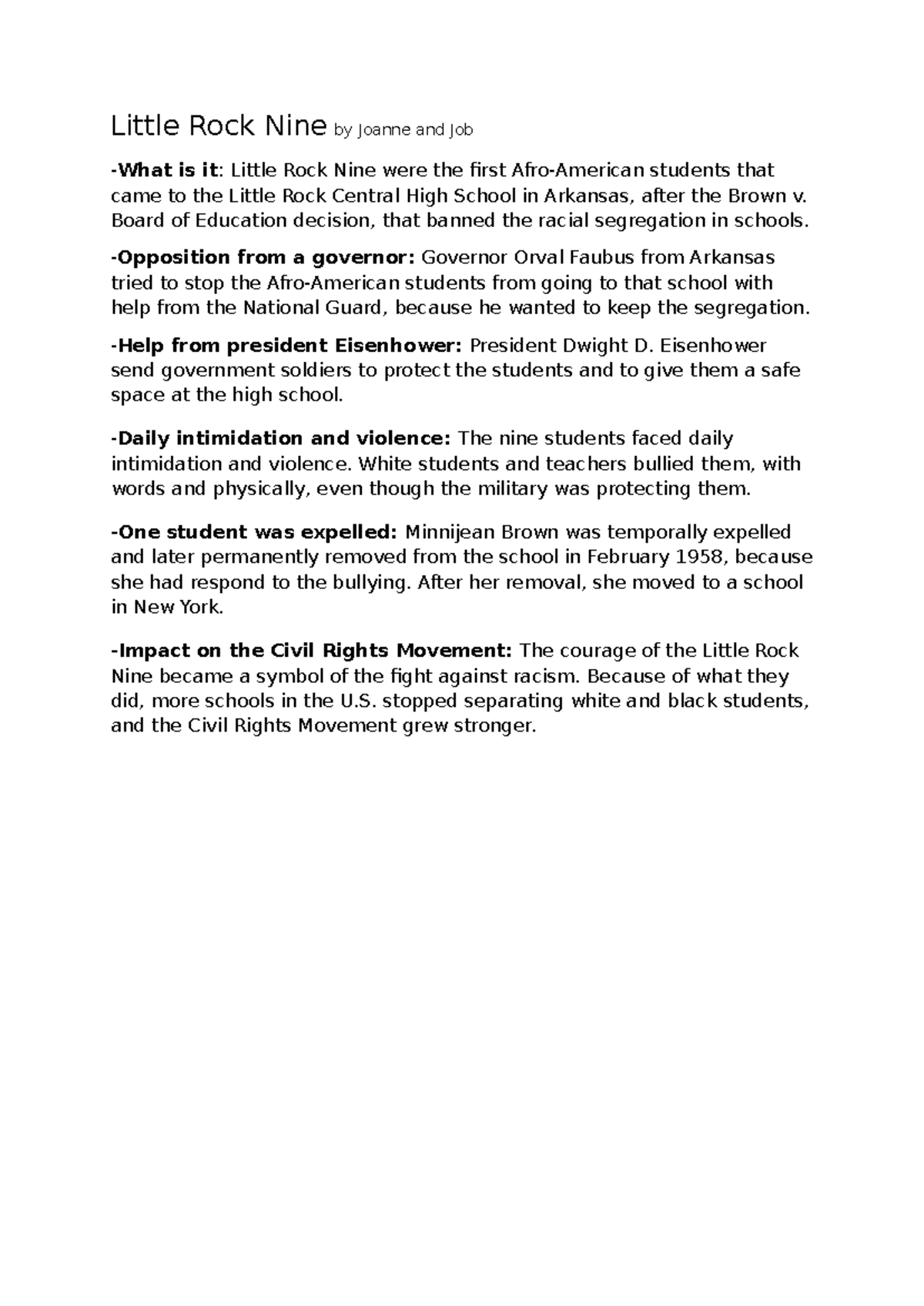 Little Rock Nine: Impact on Civil Rights Movement & School Integration ...