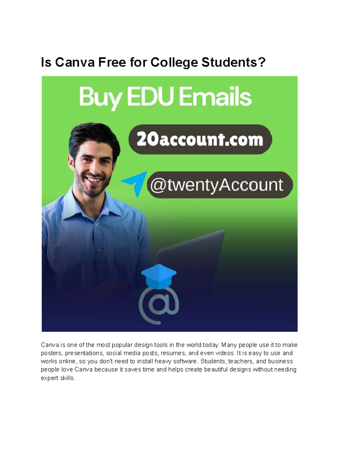 Canva Free Access for College Students: A Comprehensive Guide - Studocu