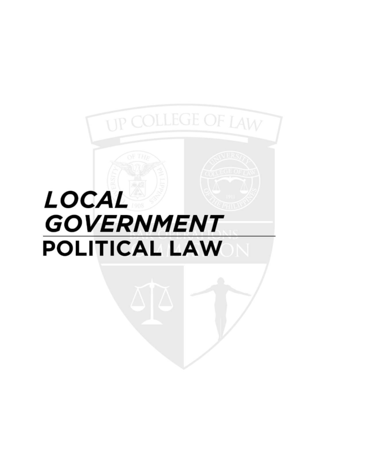 LOCAL GOVERNMENTS POLITICAL LAW: Key Concepts and Framework - Studocu