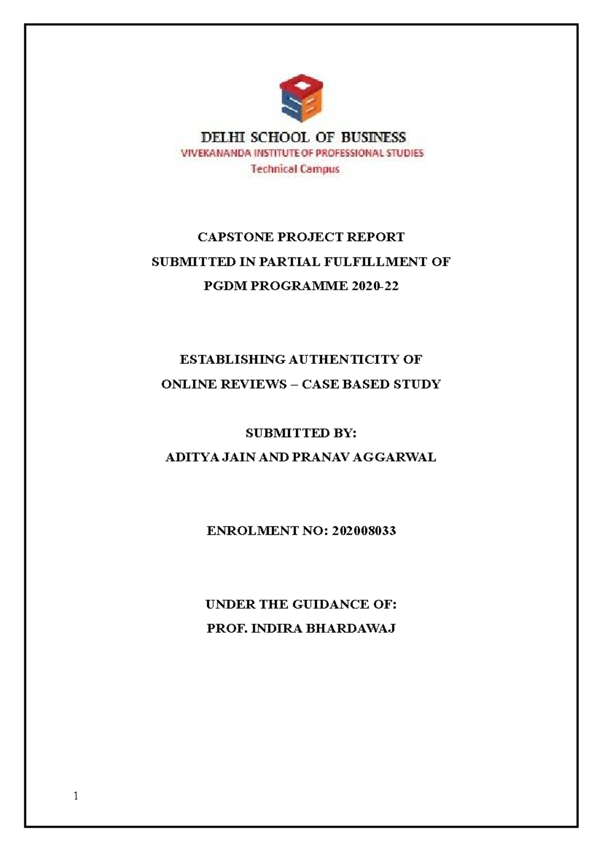 Capstone Project Report: Authenticity of Online Reviews - A Case Study ...