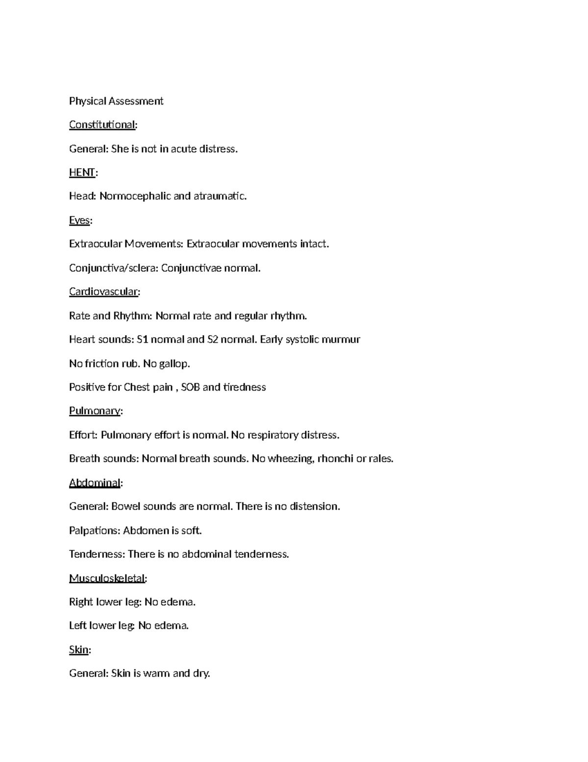 Karen Floyd Abdominal Pain Case Study 2023 - 100% Graded - Studocu