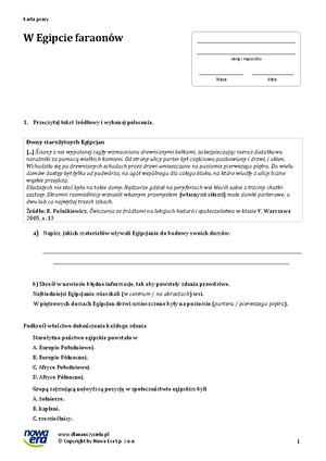 Sprawdzian kl.6 - roz - Historia - SPRAWDZIAN WIADOMOŚCI Z ROZDZIAŁU