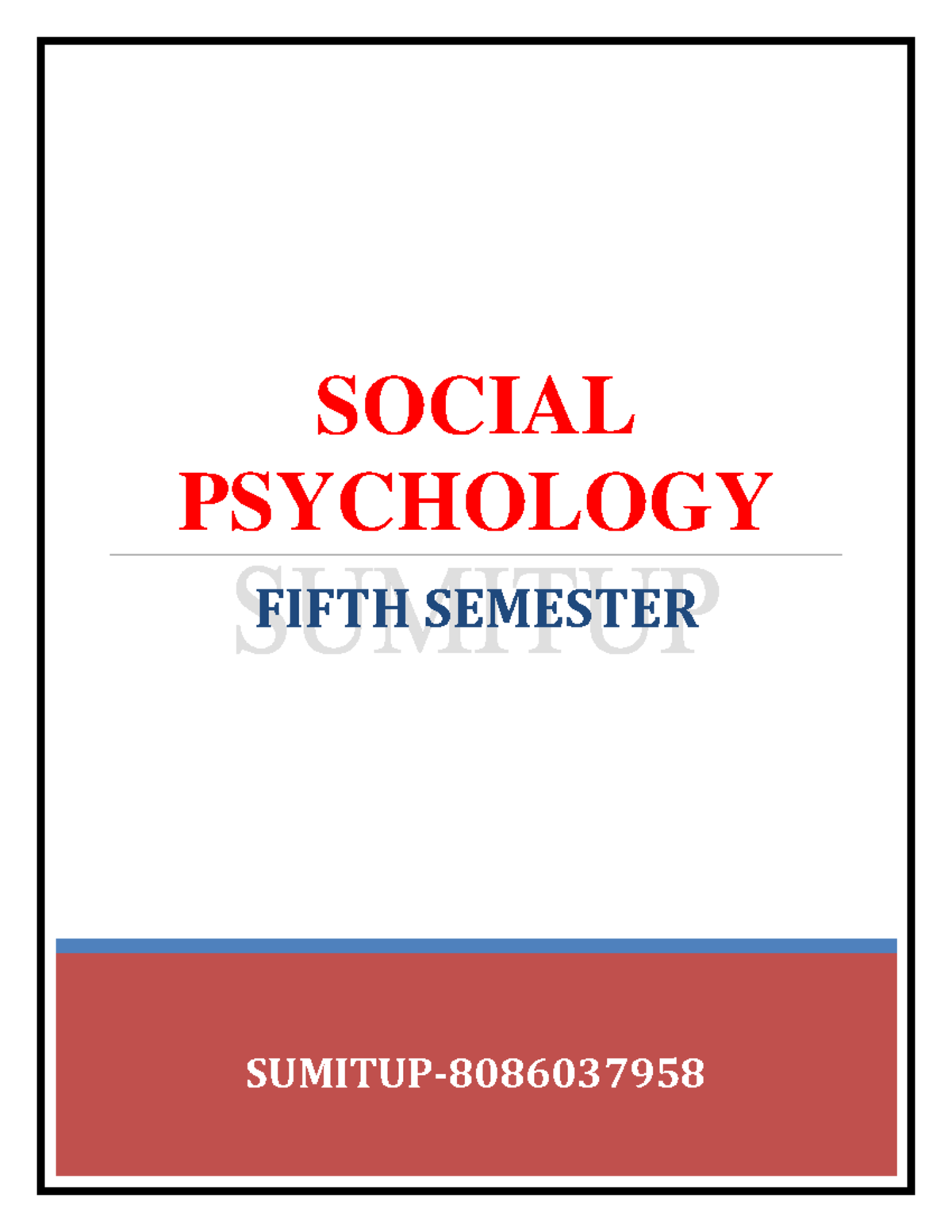 Social Psychology Overview - Module 1 | PSY-8086037958 - Studocu