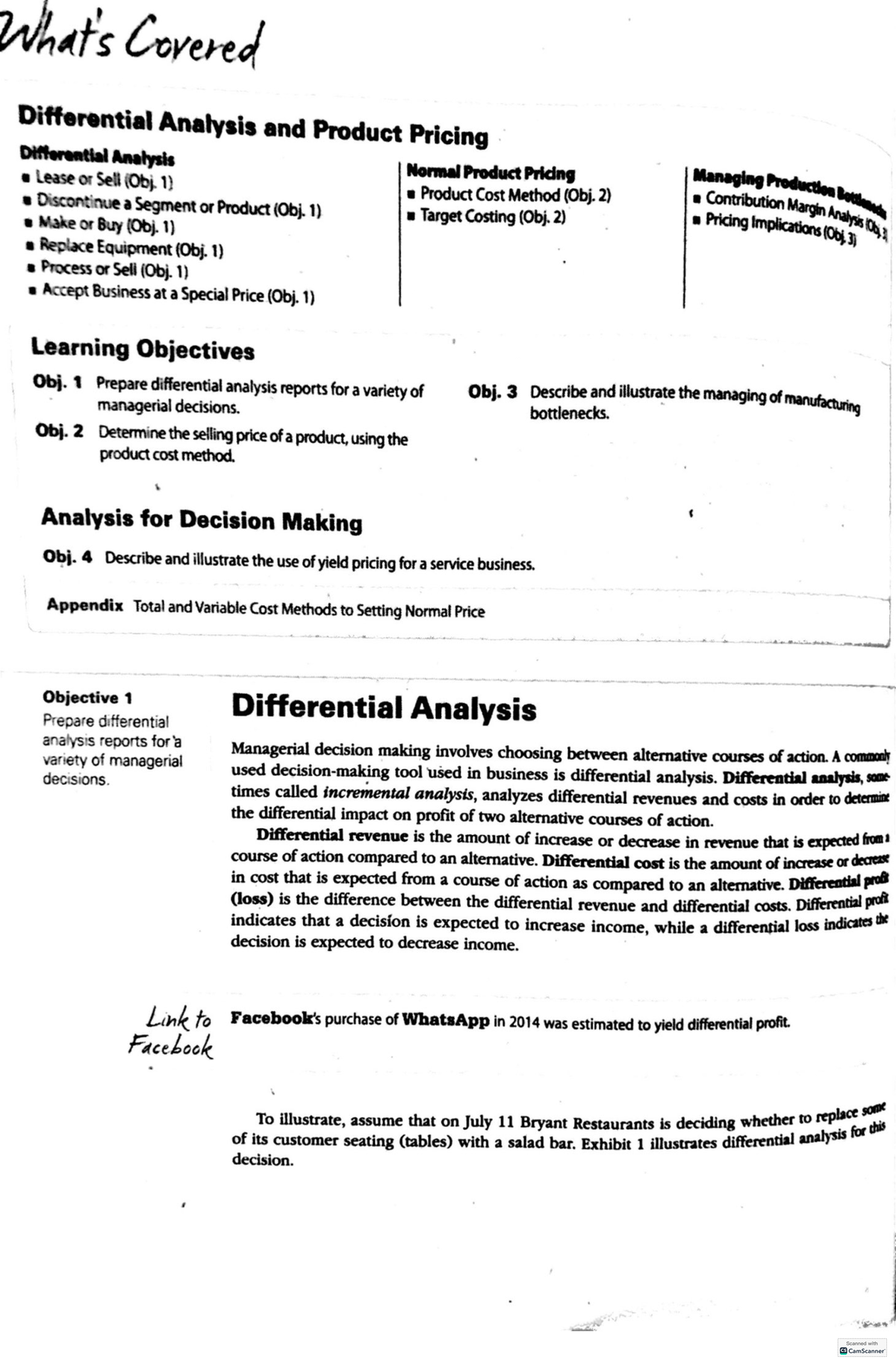 MAS-CH-11 - Chapter 11 Differential Analysis & Product Pricing Insights ...