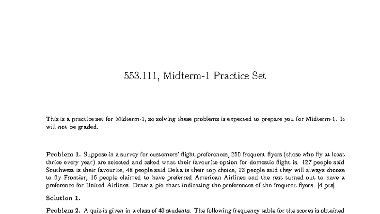 553 111 Fall 2025 Midterm-1 Practice Set Solutions - Studocu