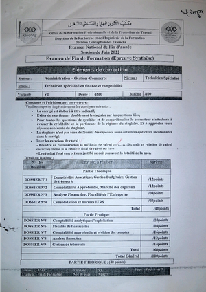 Eff Geocf 2024 V1 - Finance - 1 OFPPT Office De La Formation ...