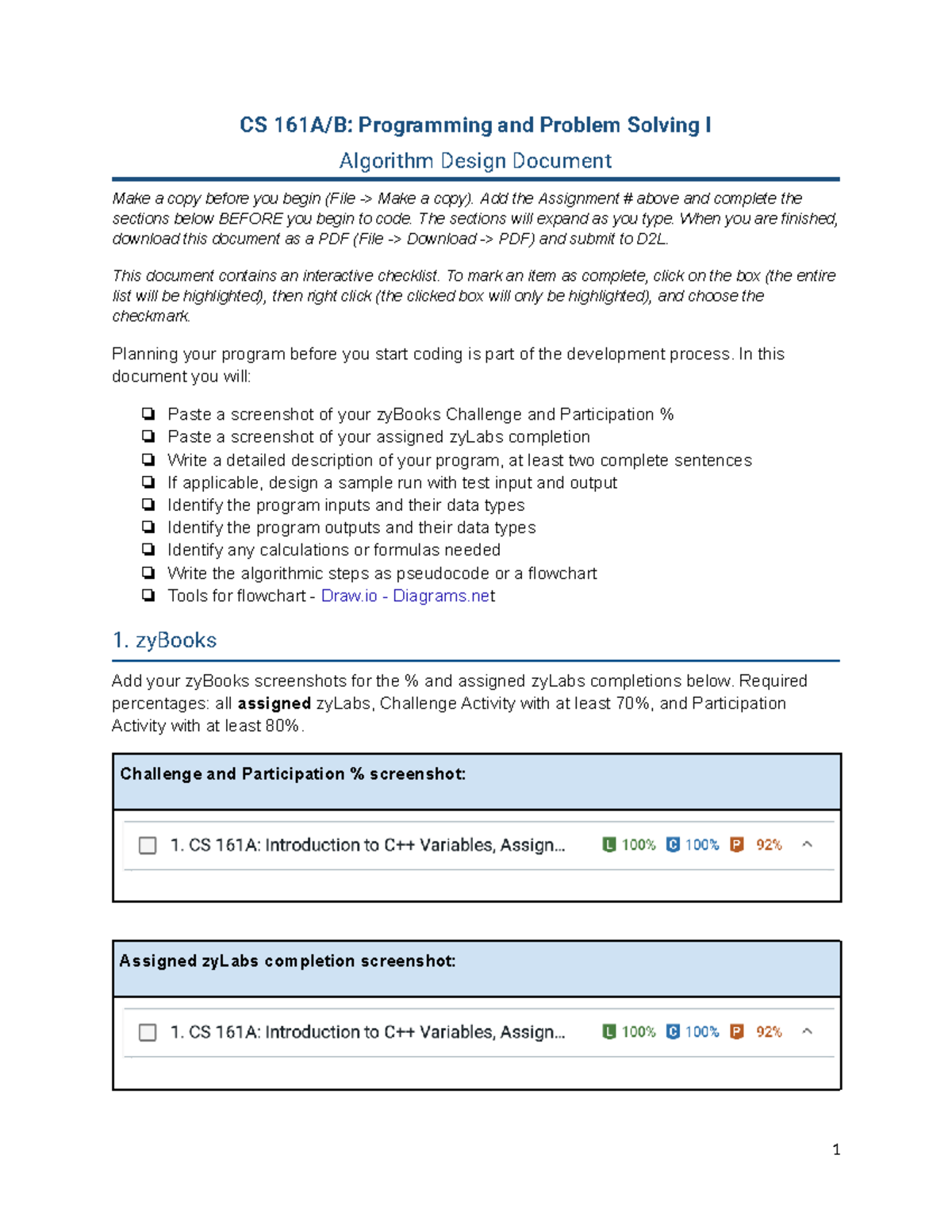 CS161 Assignment 1-2: Pizza Party Calculator Algorithm Design - Studocu
