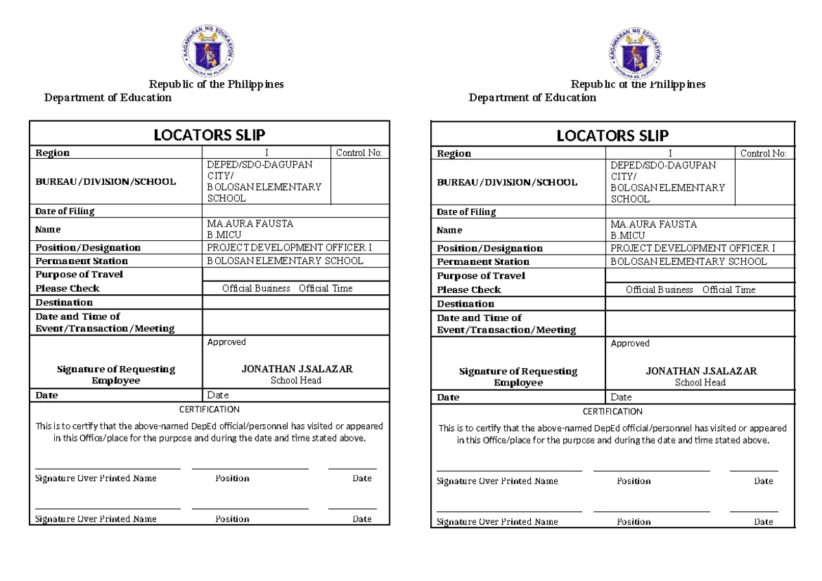 NDEP AR SY 2023-2024 - August Accomplishments at Bolosan E/S - Studocu
