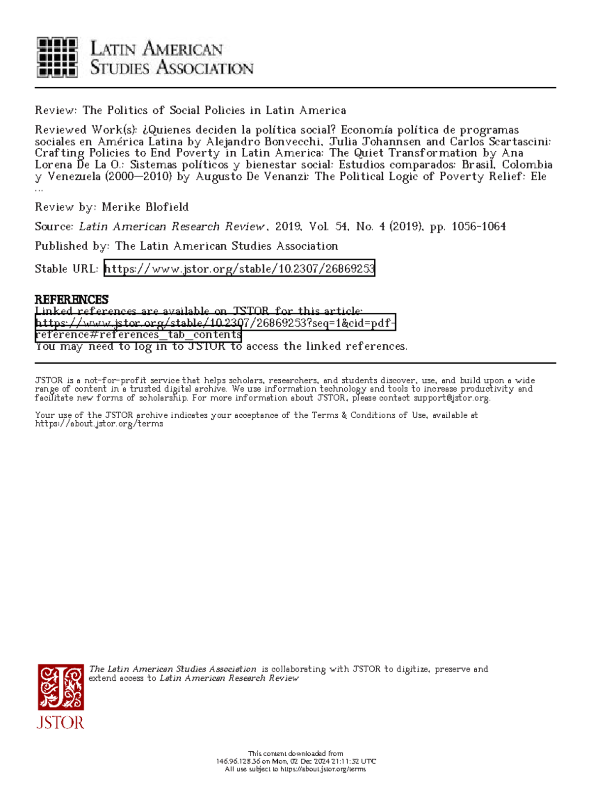 Blofield-Politics Social Policies-2019 - Review: The Politics of Social ...
