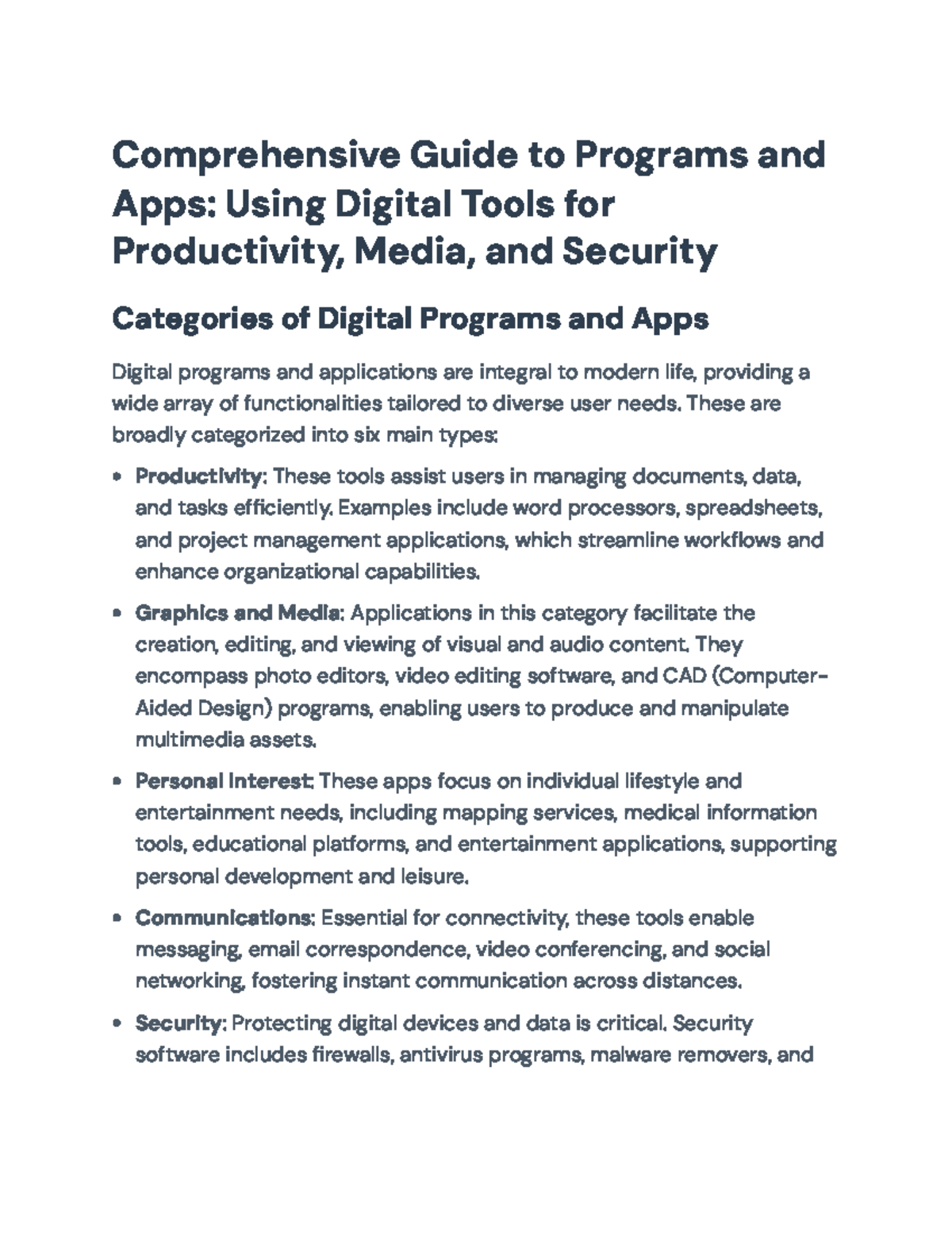 Comprehensive Guide to Digital Tools & Apps for Productivity - Studocu