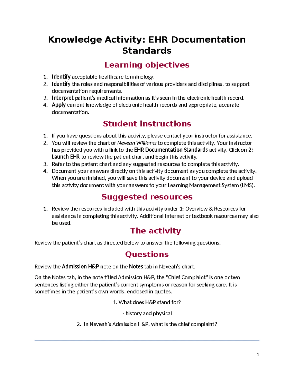 HIM 220 8-2 Journal: EHR System Evaluation and Implementation Insights ...