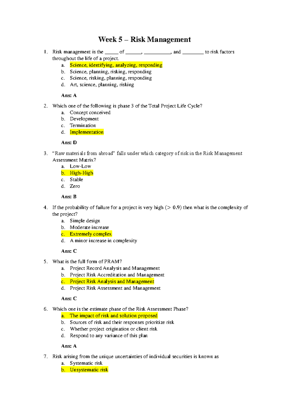 Week 5 Assignment - NAAA on Risk Management Concepts and Practices ...