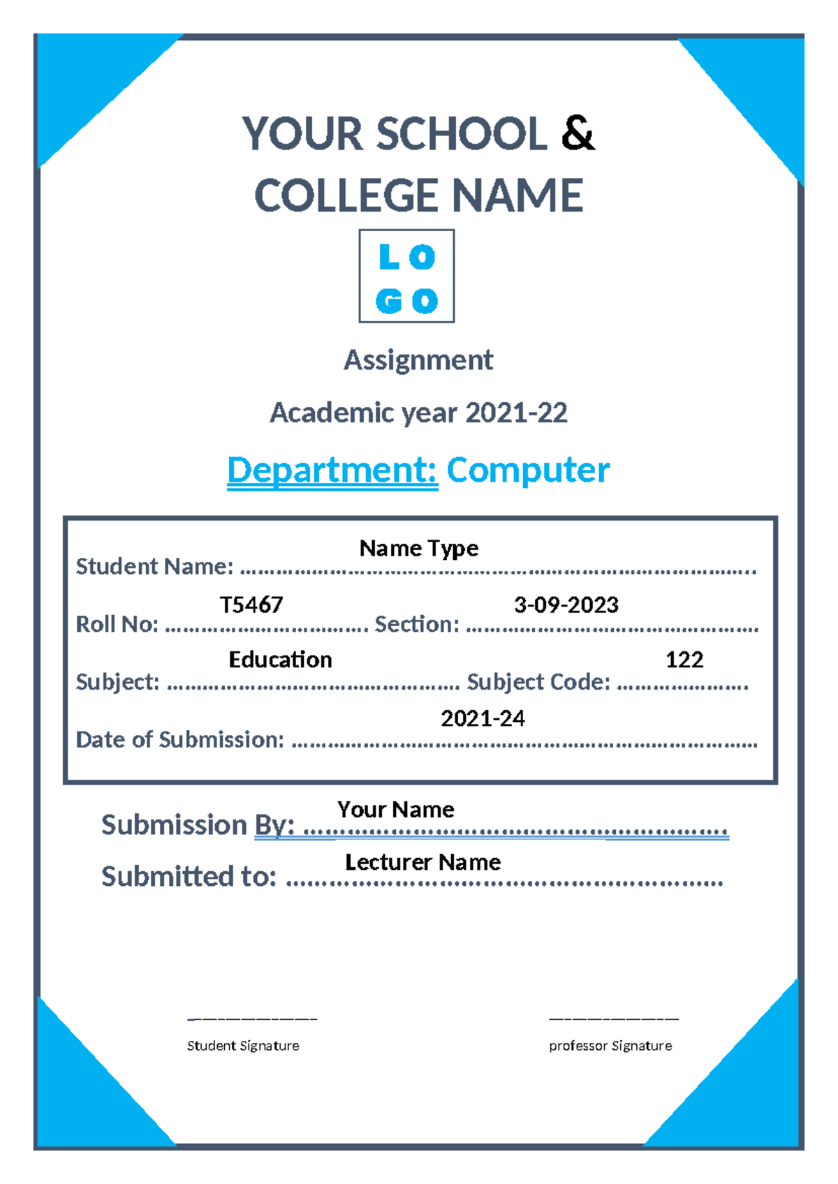 Isha 4-9-24 - hjyhjty - YOUR SCHOOL & COLLEGE NAME Assignment Academic ...