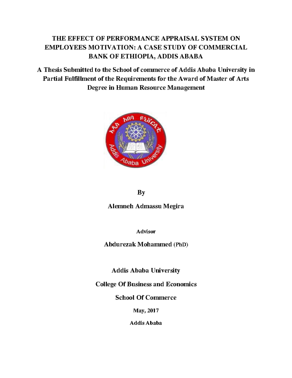The Impact of Performance Appraisal on Employee Motivation: A Case ...