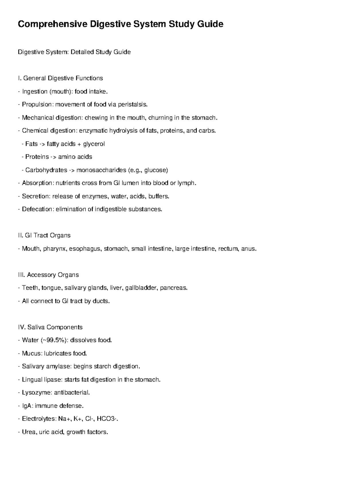 Digestive System Overview: From Mouth to Anus (Digestive System Review ...