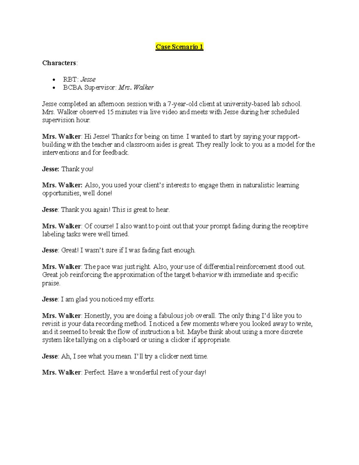 PSY5330 Week 3 Assignment: Case Scenarios Analysis 2026 - Studocu