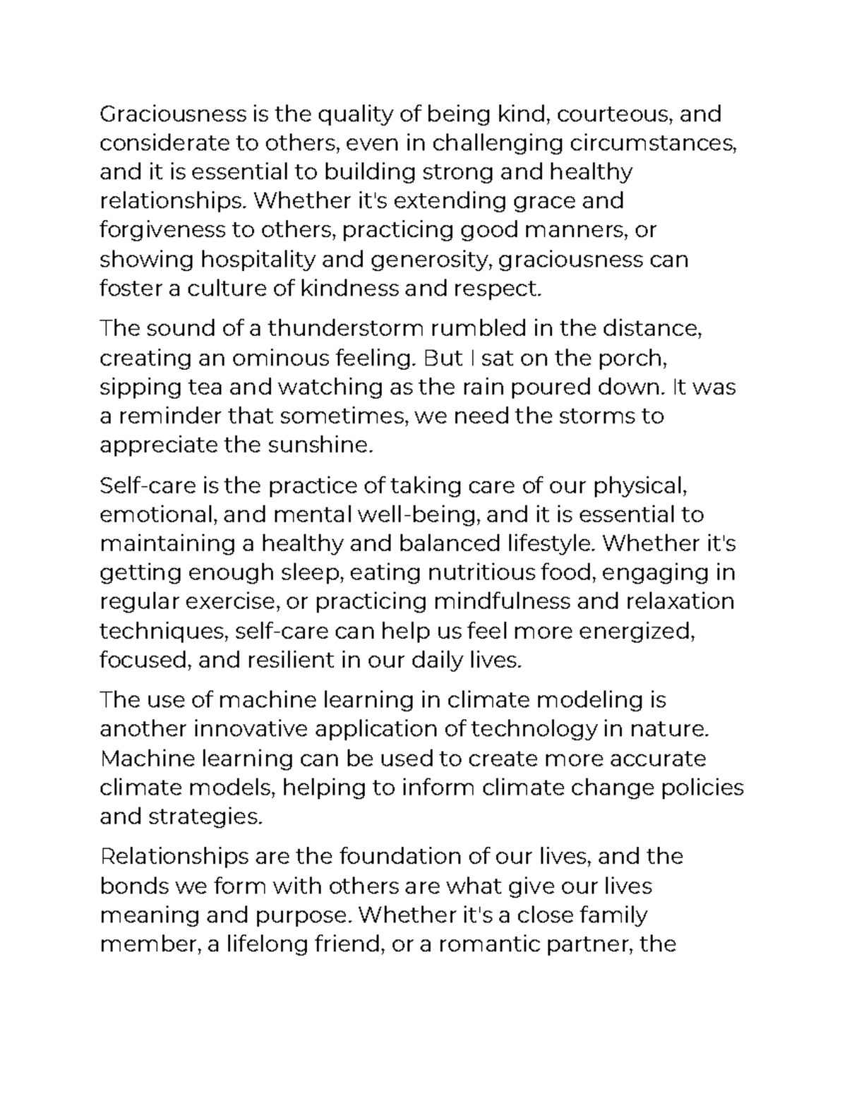 The concept of slow living-116 - Graciousness is the quality of being ...