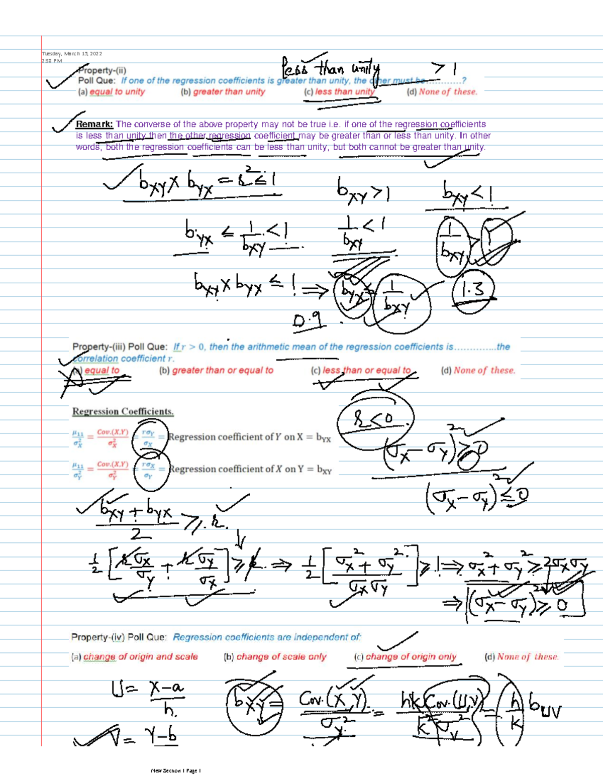 Unit-6 (Lecture-5) - notes - probability and statistics - Remark: The ...