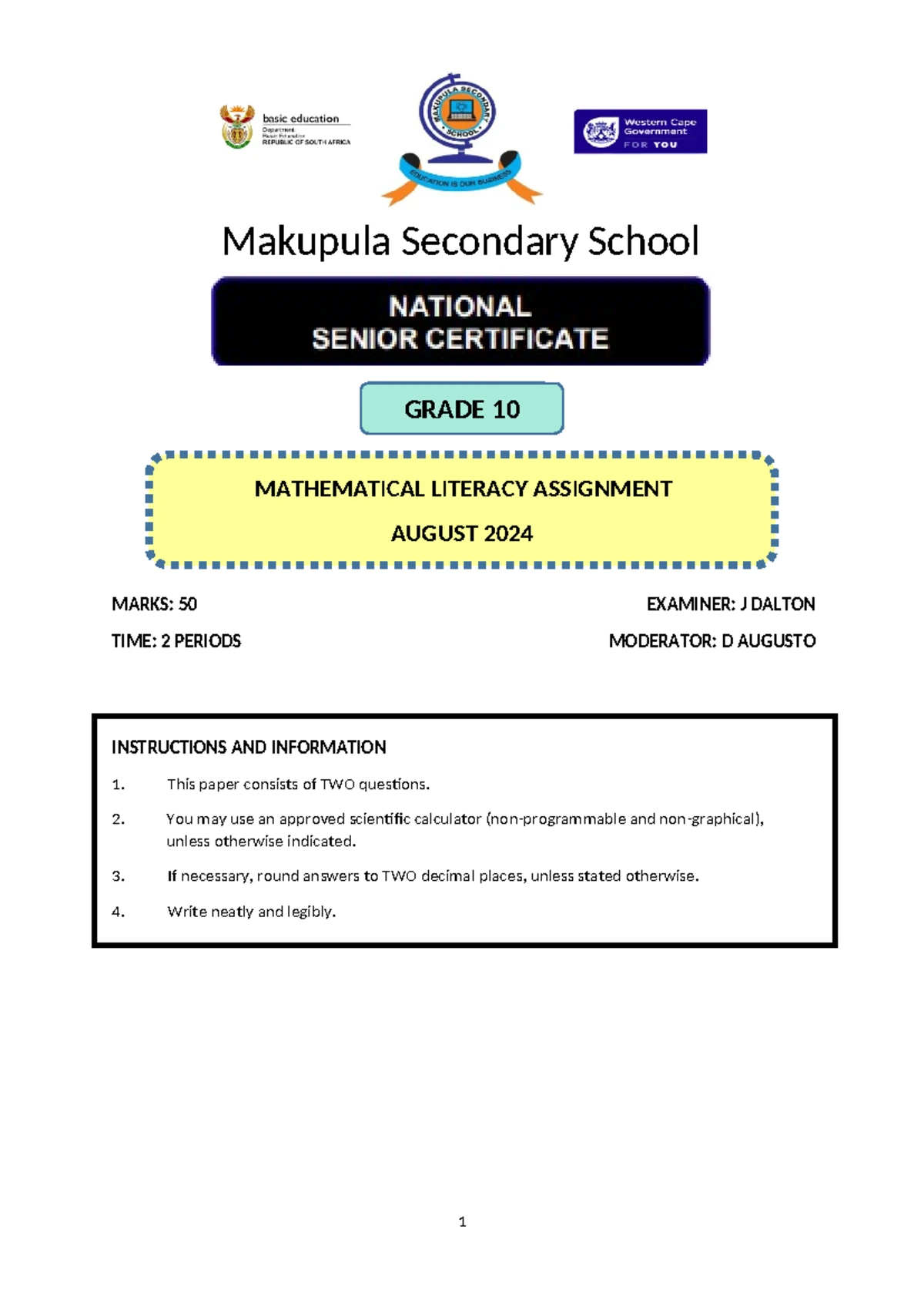 Unprepared topics 2023 - MAKUPULA SECONDARY SCHOOL ENGLISH FIRST ...