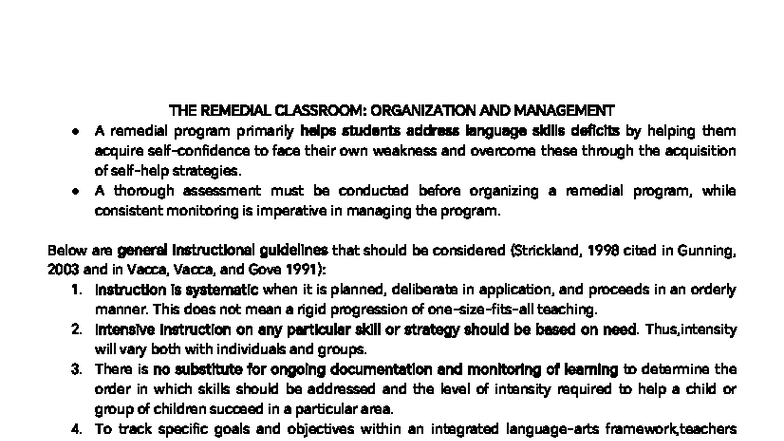 Remedial Classroom Organization & Management: A Comprehensive Guide ...