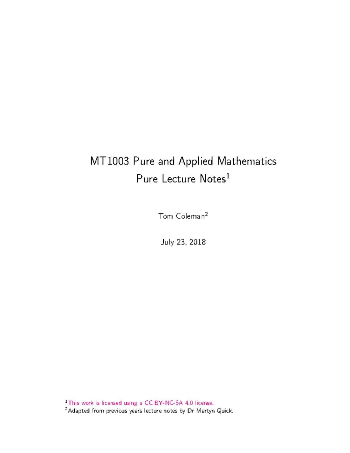 Leaving Cert Applied Maths: Key Concepts and Equations Notes - Studocu