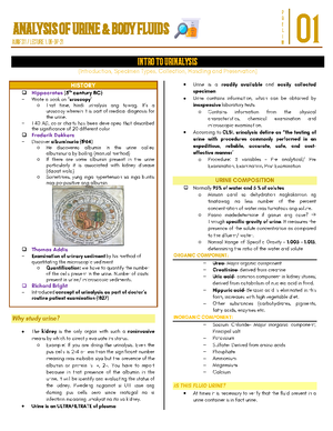 W10 AUB F LEC CSF - Cerebrospinal Fluid - Analysis of Urine and Body ...