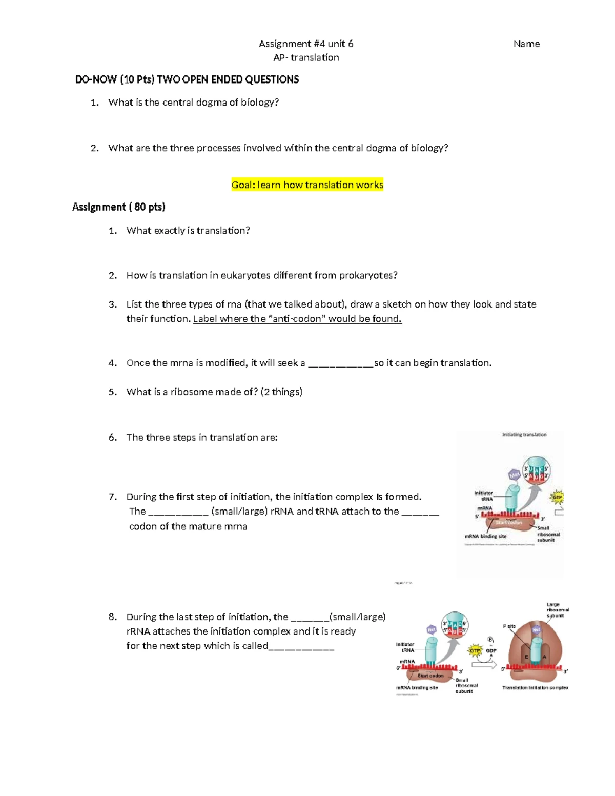 AP Biology Assignment #5: Understanding Gene Regulation Unit 6 - Studocu