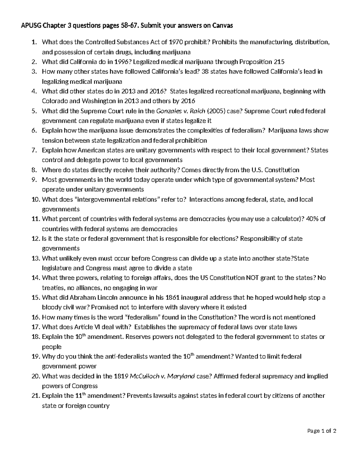 APUSG Chapter 3 Study Questions (Pages 58-67) - Studocu