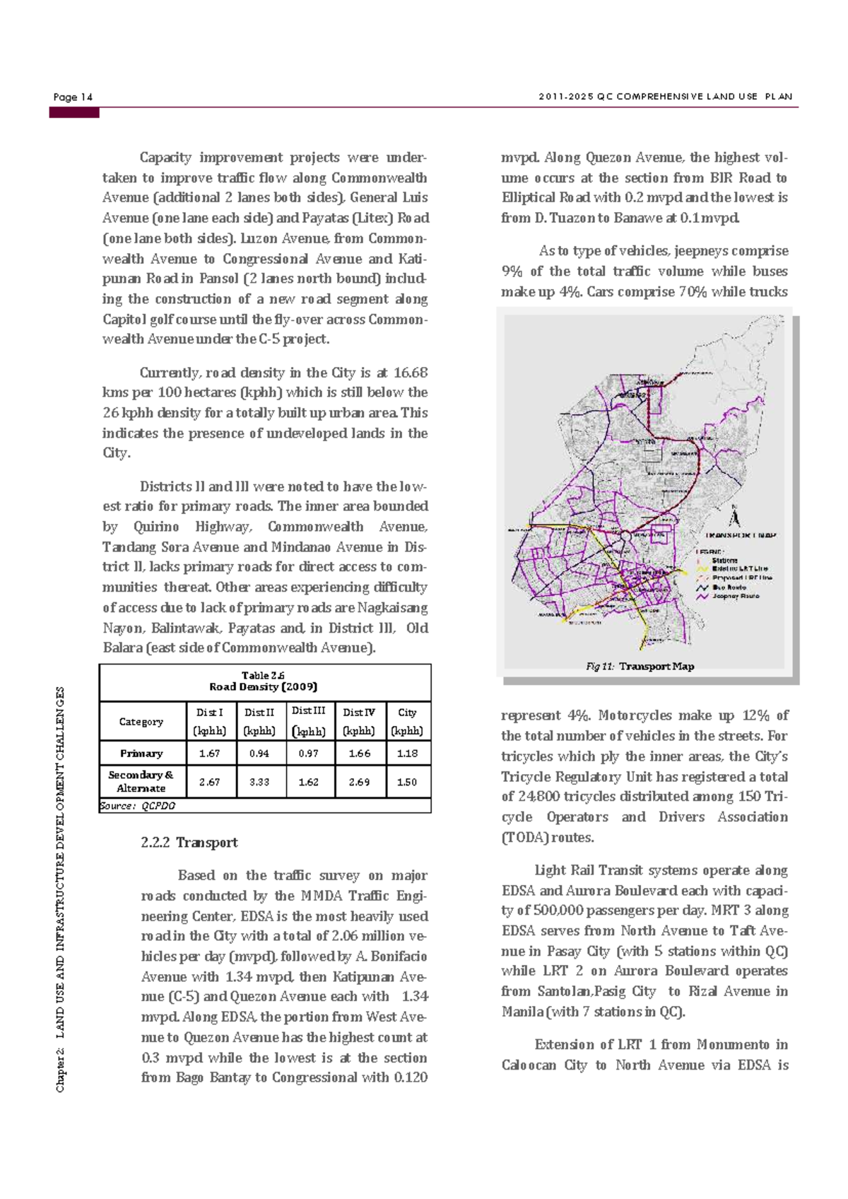 QCC Comprehensive Land Use Plan: Traffic Flow & Infrastructure Analysis ...