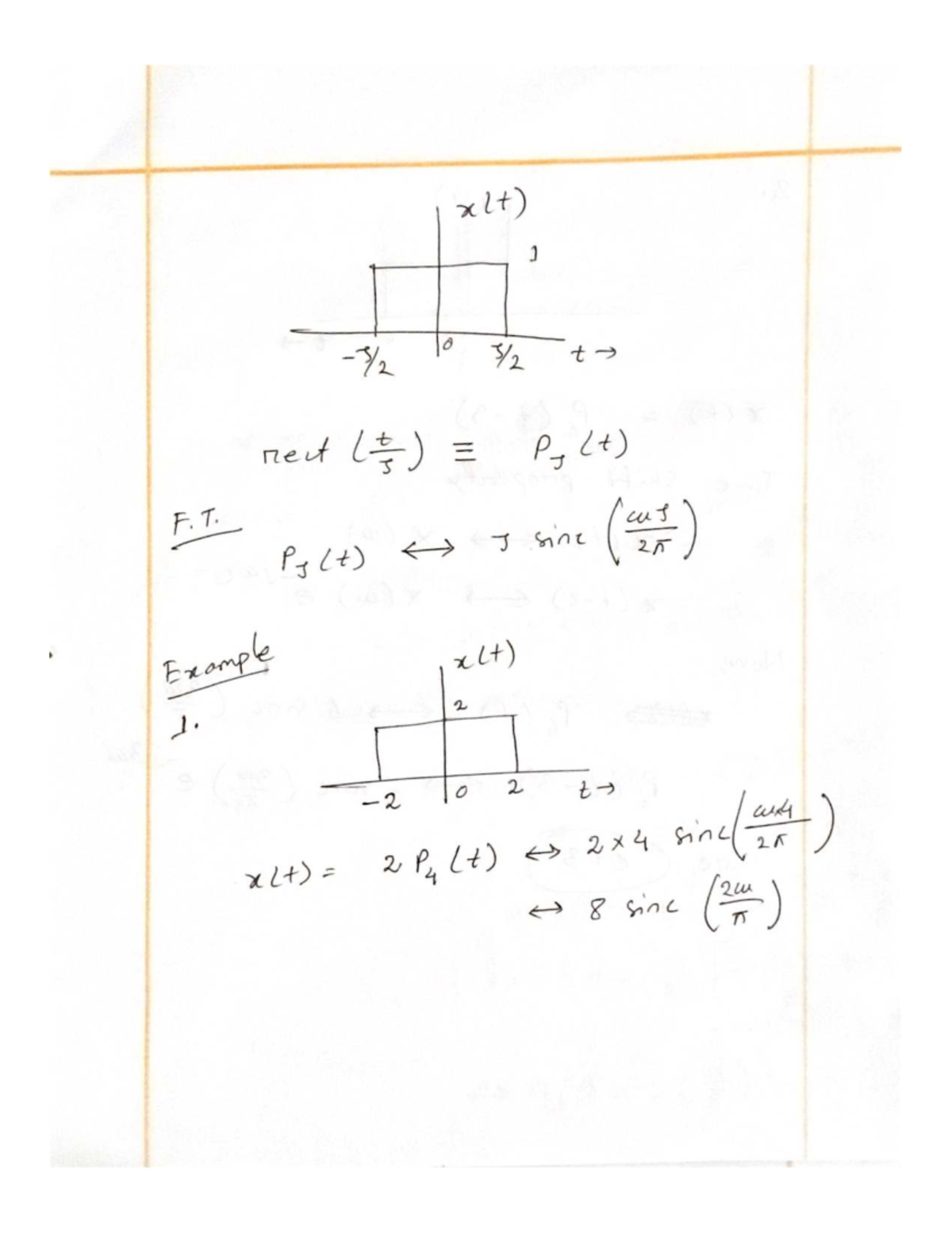 Fourier Transform Concepts - Example Problems and Solutions - Studocu
