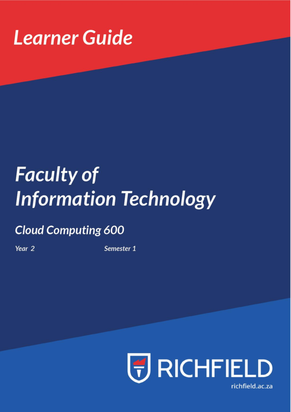 Cloud Computing 600: Comprehensive Learner Guide for 2020 - Studocu