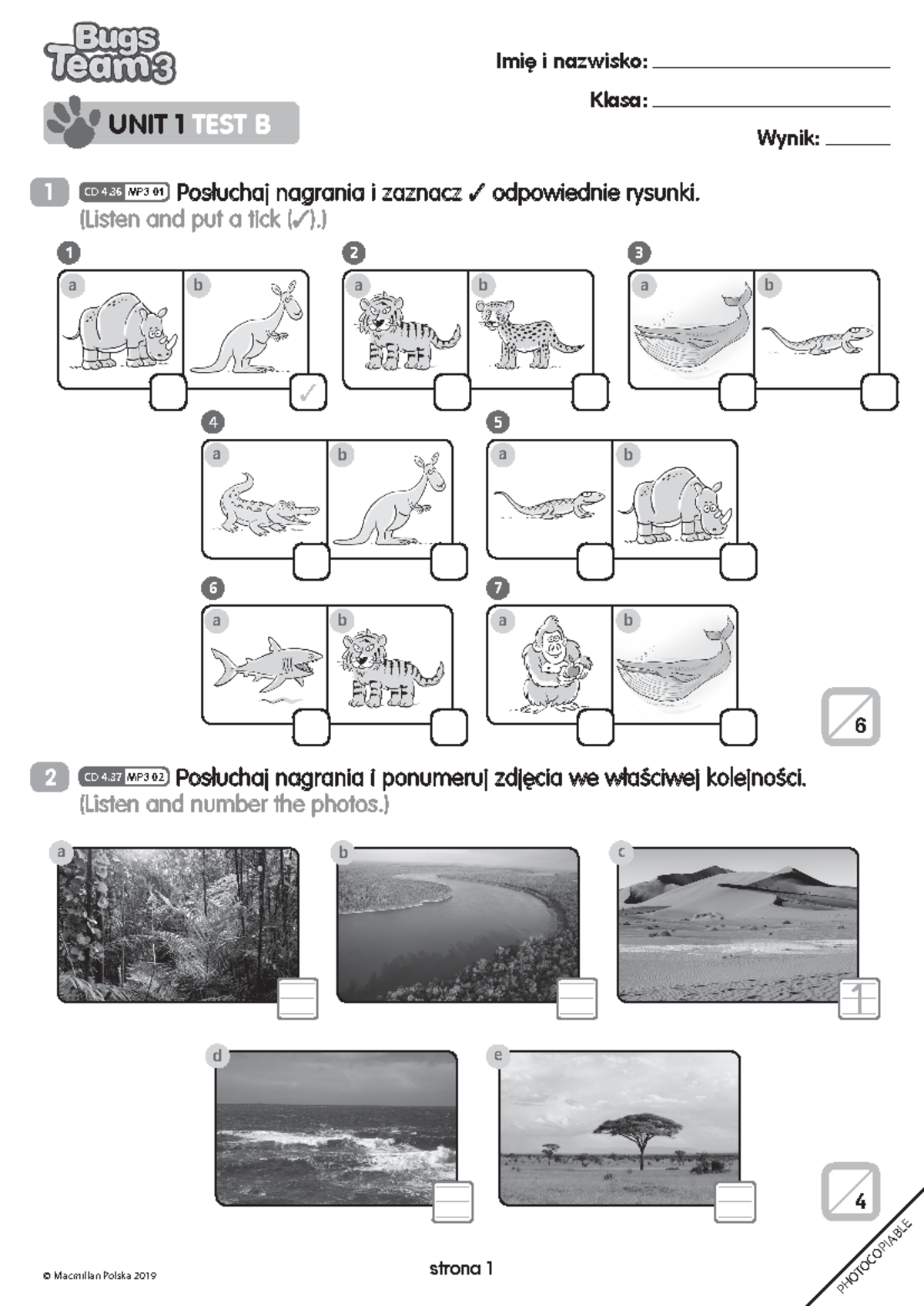 Sprawdzian Z Angielskiego Klasa 3 Unit 5 Voices www.studocu.com