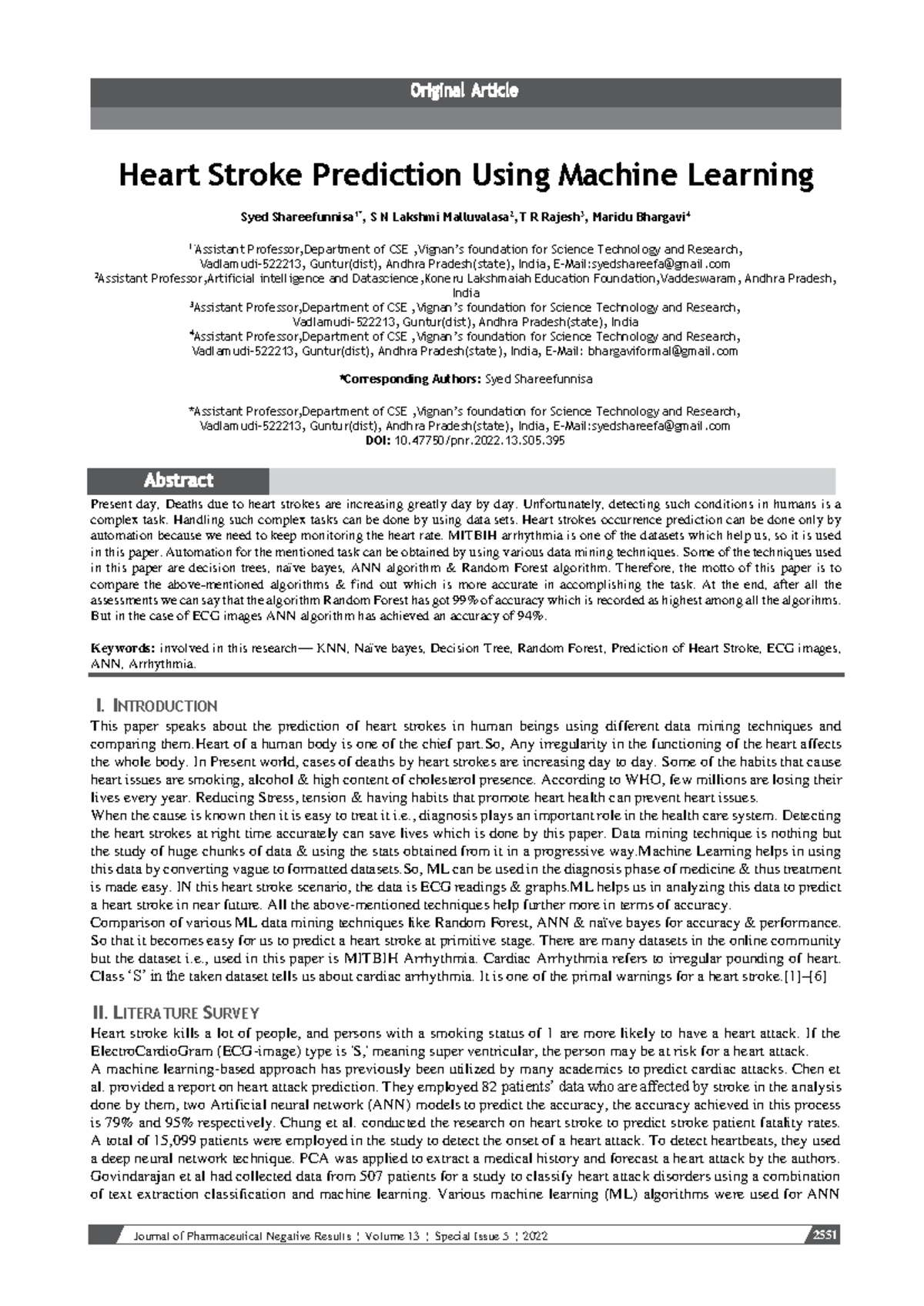 S05 - OOP - Heart Stroke Prediction Using Machine Learning Syed ...