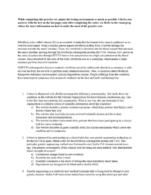 BIOL113 - Exam 1 - Practice Set 2 - BIOL113 Practice Set 2 lectures ...