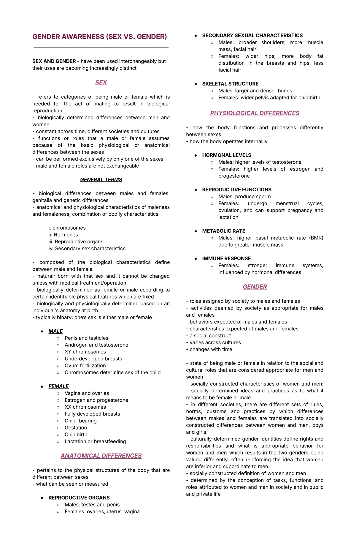 GAD101 Final Term Reviewer: Women, Development, and Gender Equality ...
