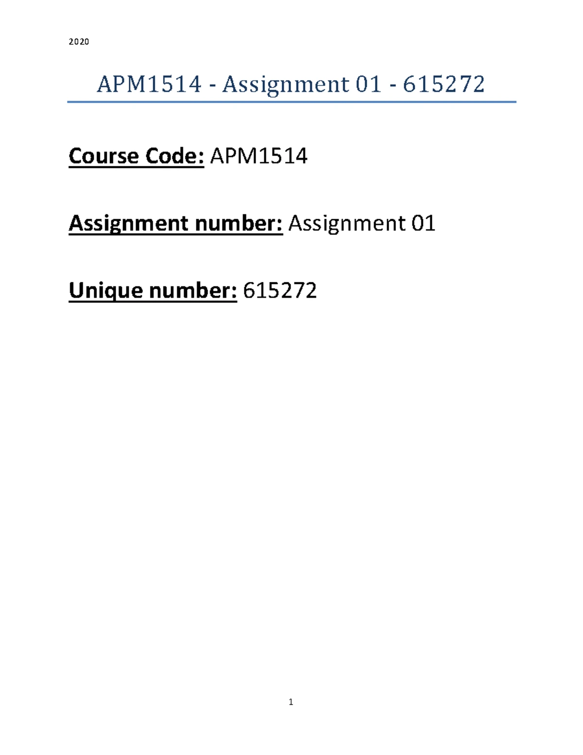 APM1514 Assignment 02: Mathematical Modelling Problems & Solutions ...