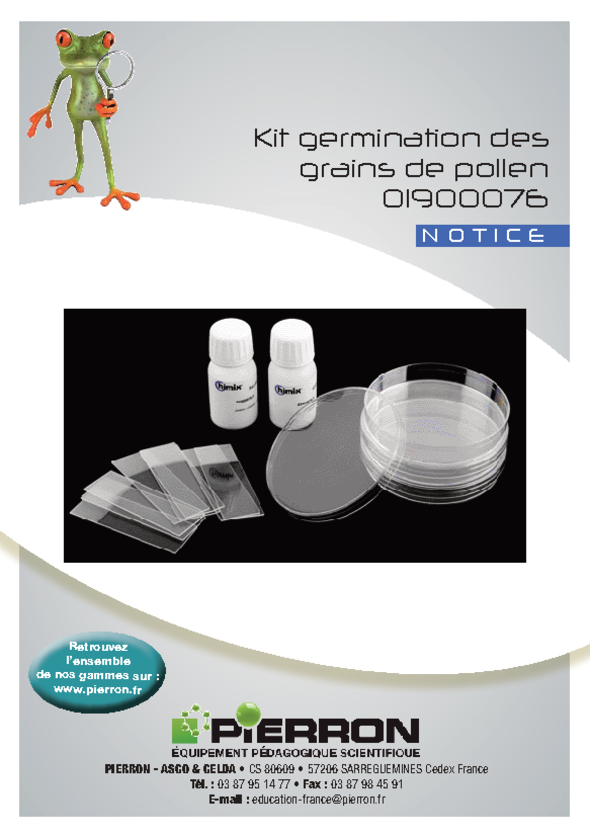 Kit de Germination des Grains de Pollen - 01900076 - Studocu