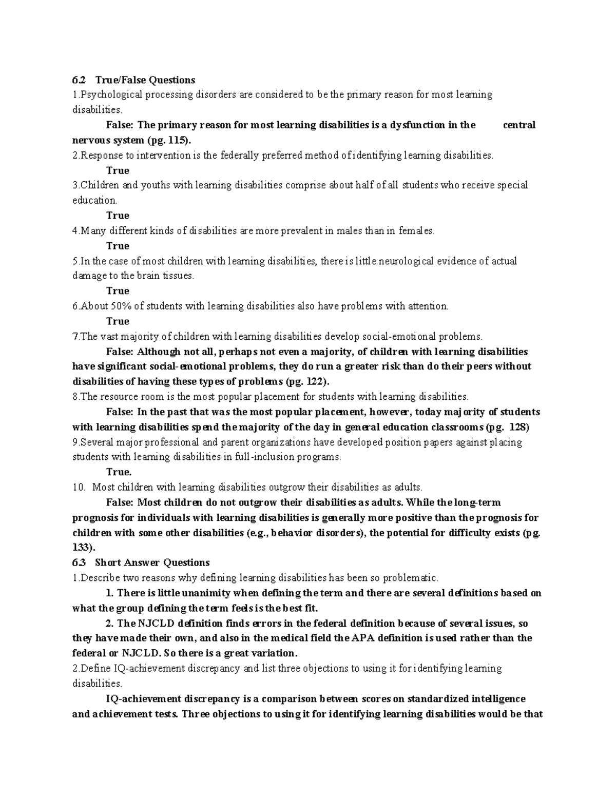Understanding Learning Disabilities: Causes Identification and ...