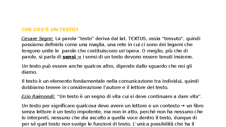Analisi del Testo: Caratteristiche e Tipologie - Corso CHE UN TESTO ...