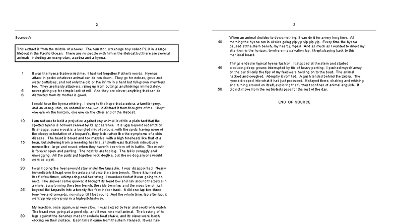 Explorations in Creative Reading & Writing - Paper 1 - June 2023 - Studocu