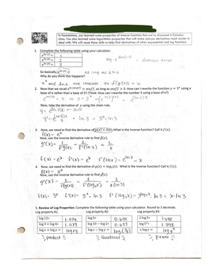 Calculus 1 Test 3 Review - MA 4633 - Studocu
