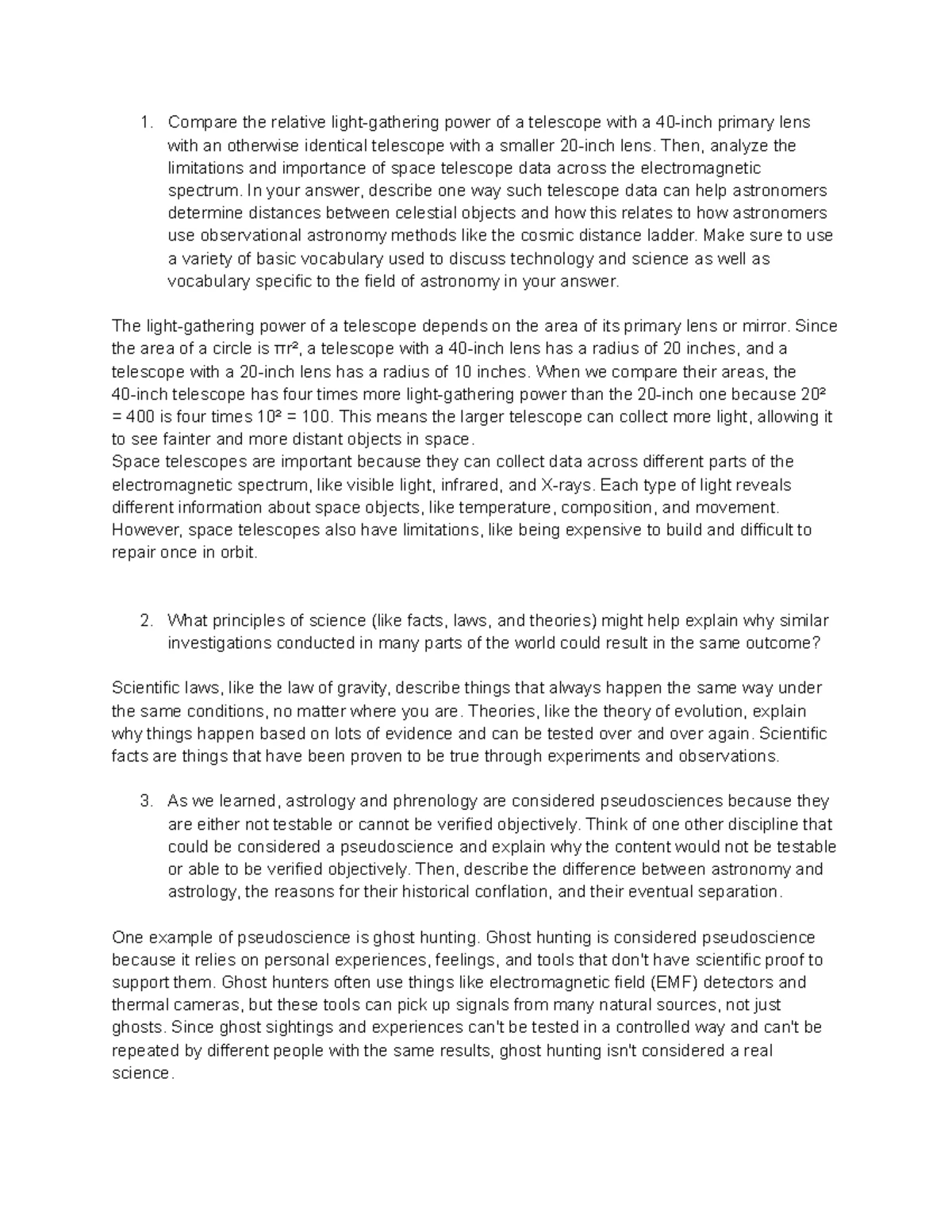 Forensics UNIT 5 Critical Thinking Questions & Challenges in Entomology ...